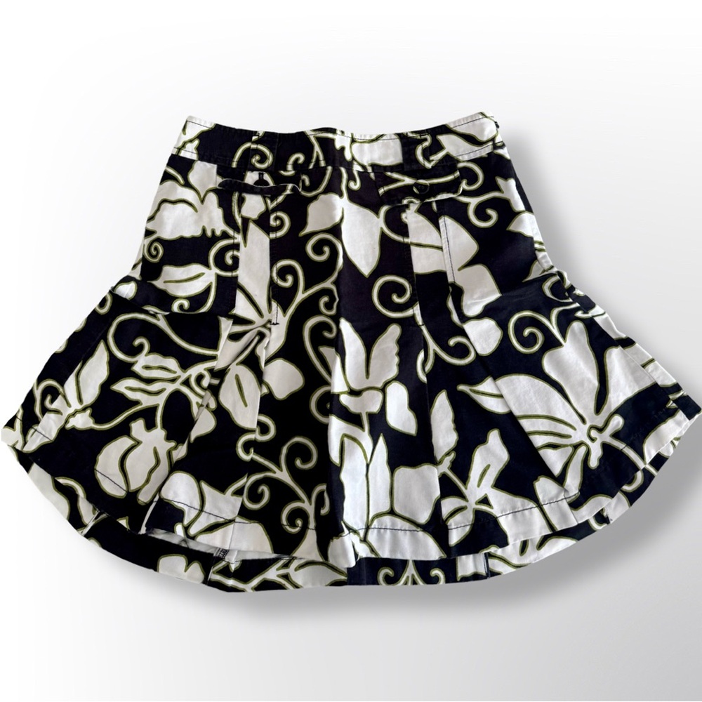 Ann Taylor Black and White Floral Skirt | Size 2